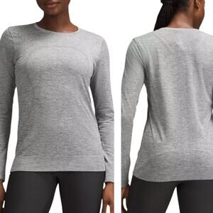 Lululemon Swiftly Relaxed Long-Sleeve Shirt Women’s Size 10 Space Gray Athletic